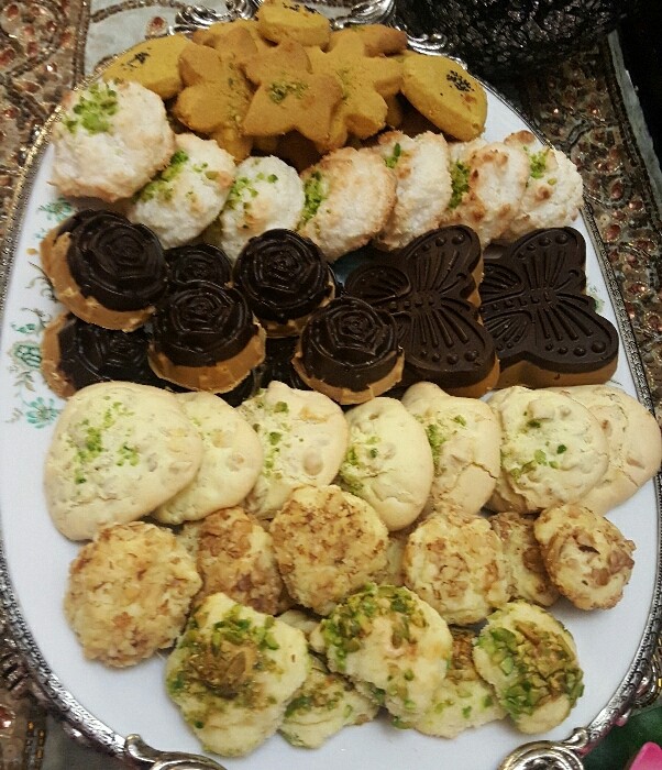 عکس سینی شیرینی های عید