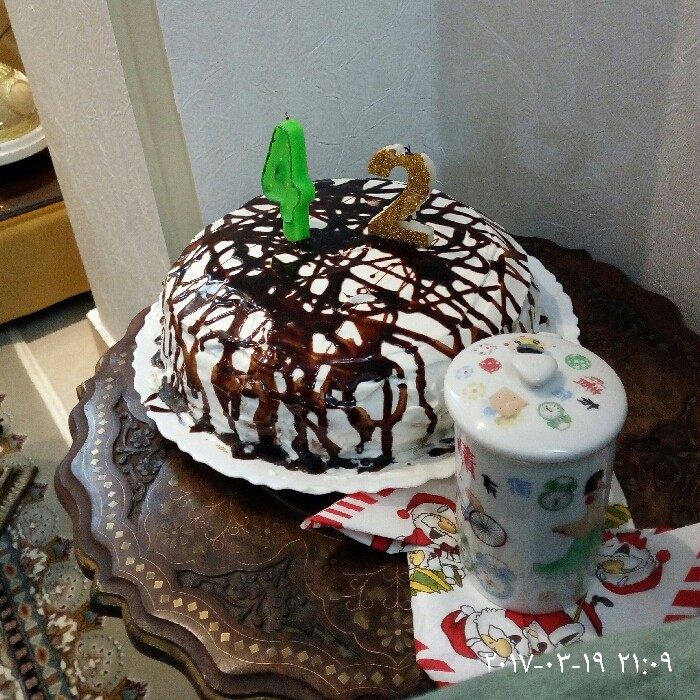 عکس کیک وانیلی مخصوص