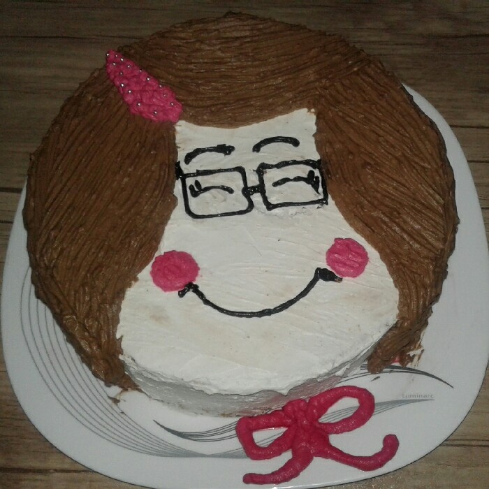سلام دوستان این کیک تولدخواهرم .امیدوارم ازکارام خوشتون بیاد ????