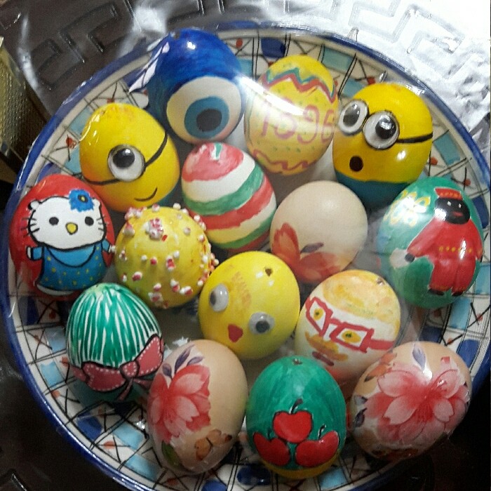 عکس تخم مرغ رنگی