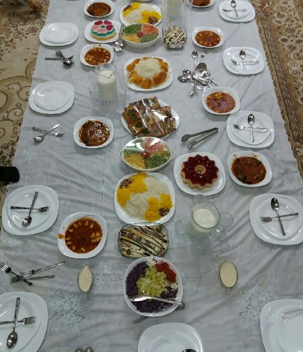 عکس سفره شام