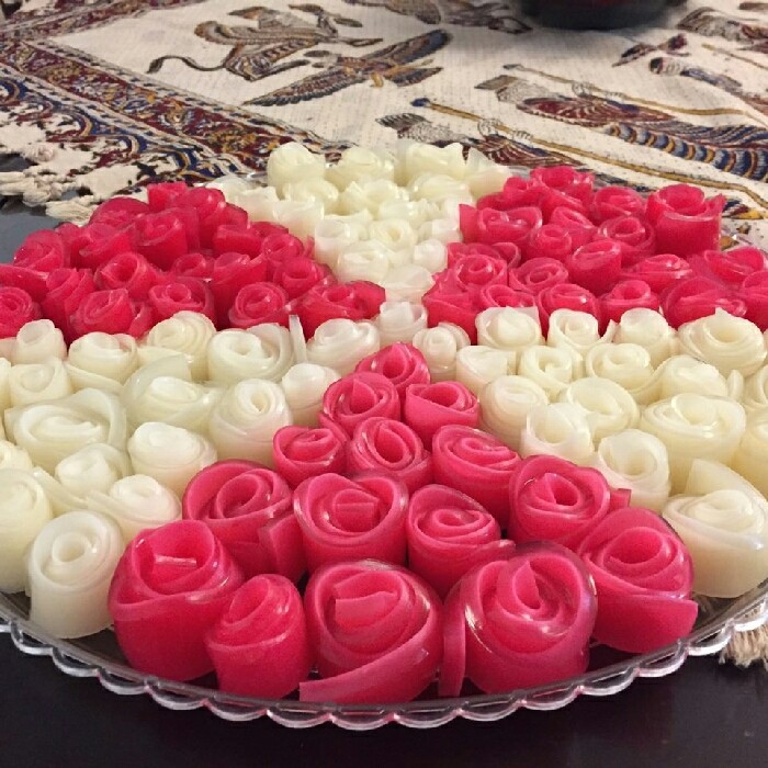 عکس ژله گل رز