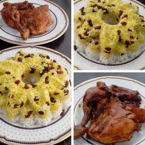 عکس طرزتهیه مرغ مجلسی من..به درخواست دوستان.