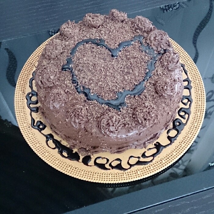 کیک اسفنجی شکلاتی خودم پز?❤
