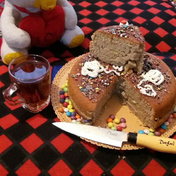 کیک دارچینی همراه چای