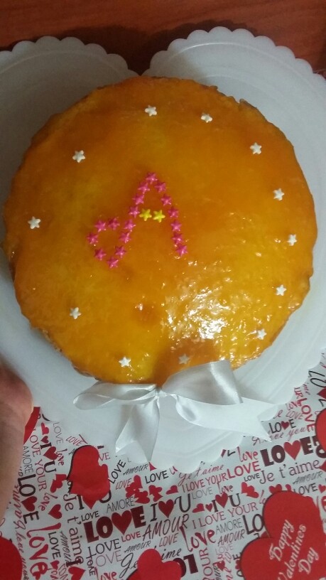 عکس 2ومین کیک پرتقالی من برا همسرجونم♡