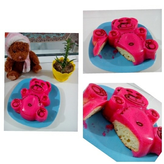 عکس کیک من باروکش ژله برای دخترنازم