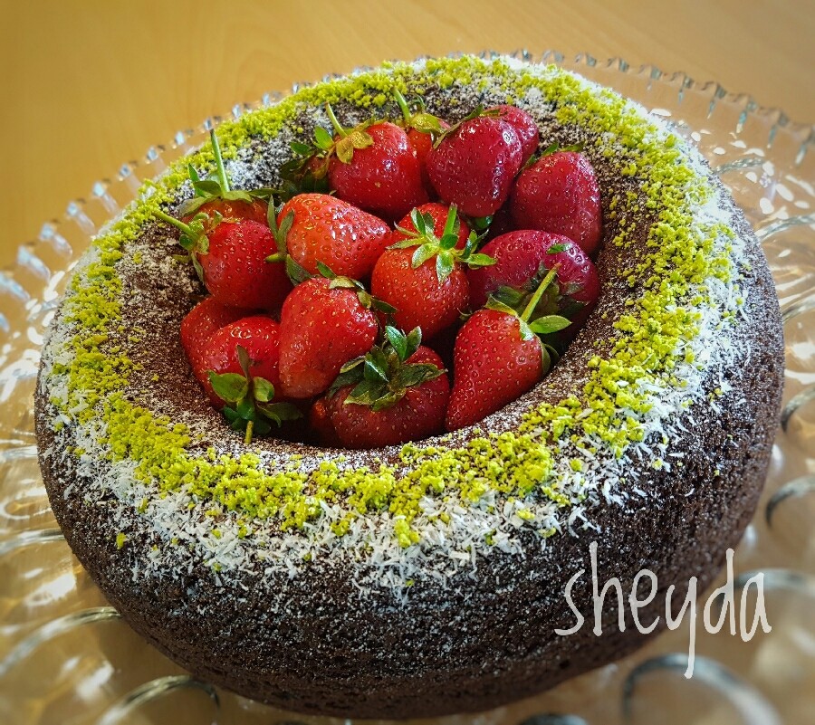 عکس کیک شکلاتی 
#ashpazimosbat