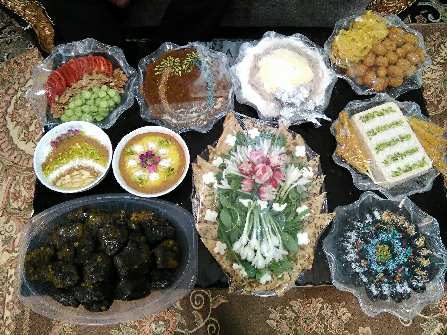 عکس سفره افطاری عروس