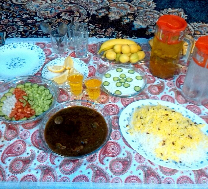 عکس قرمه سبزی افطار