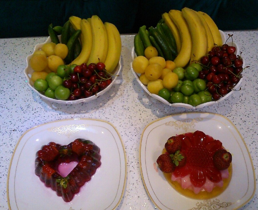 عکس ژله و میوه مخصوص بعد افطار