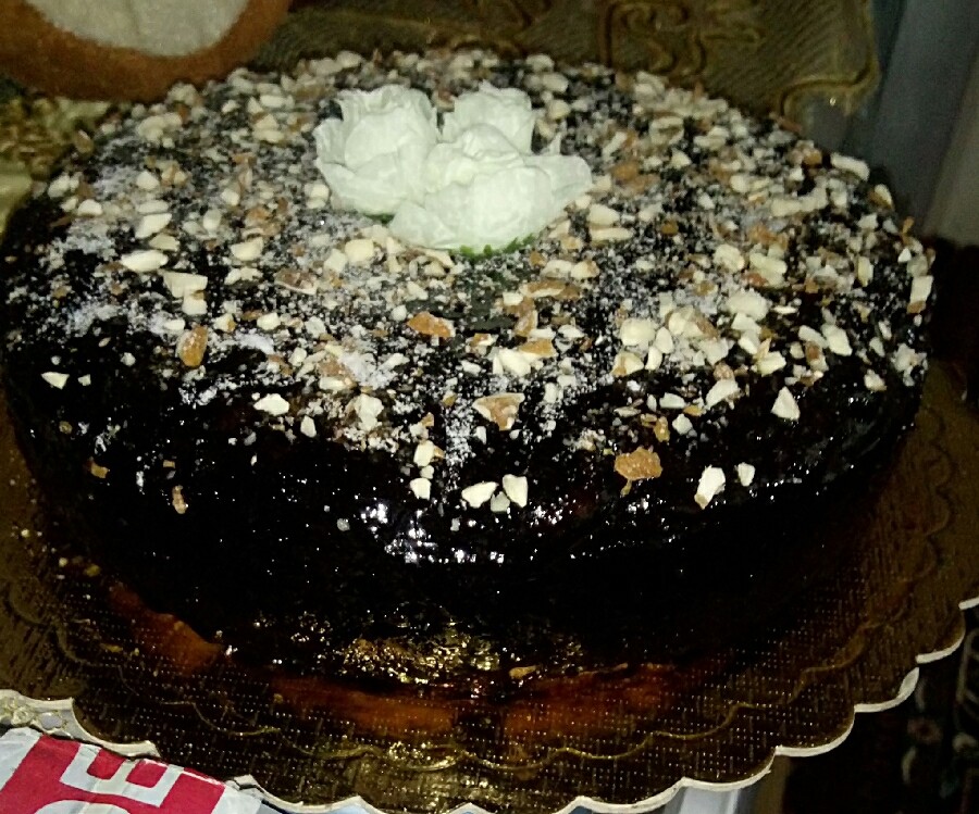 عکس زبرا کیک با رویه شکلاتی 