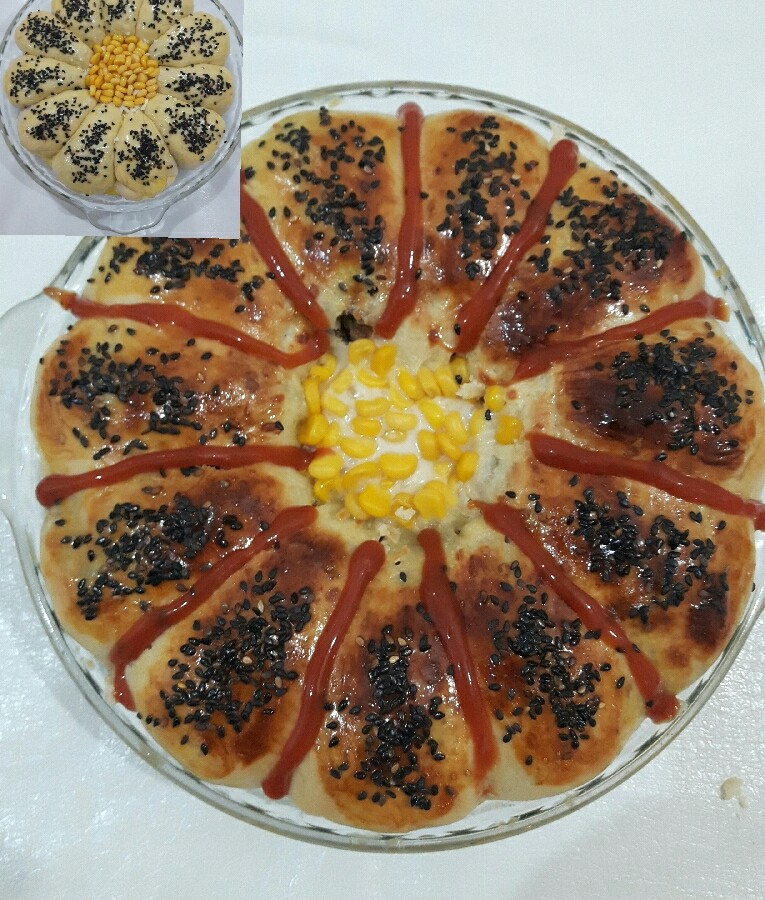 عکس پیتزای قارچ و گوشت