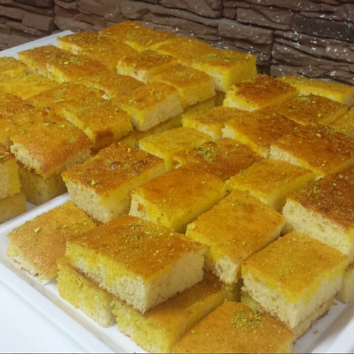 عکس سلام دوستای خوبم کیک شربتی برای میلاد امام حسن