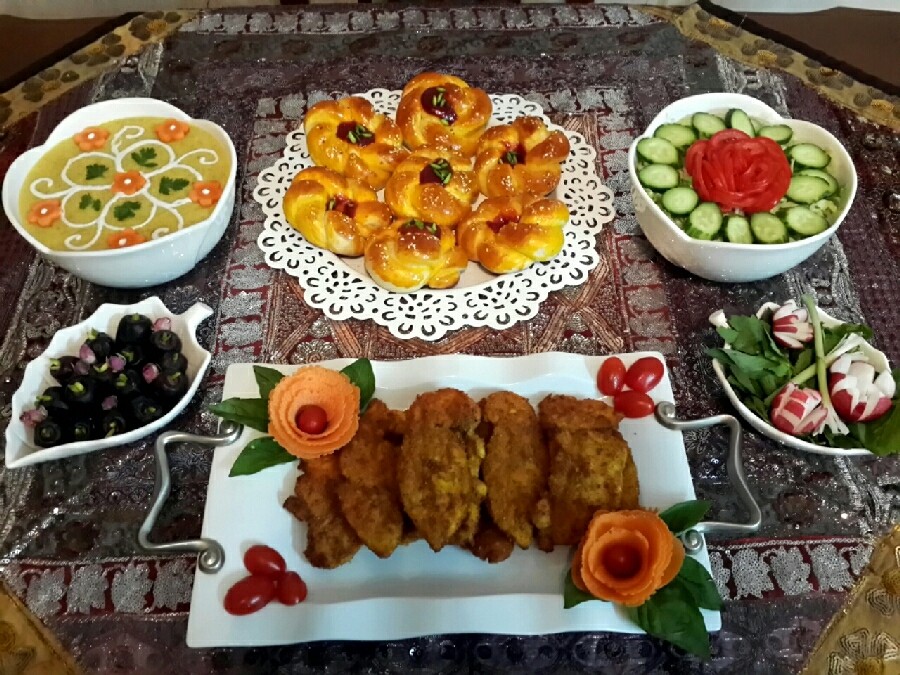 عکس میز افطار