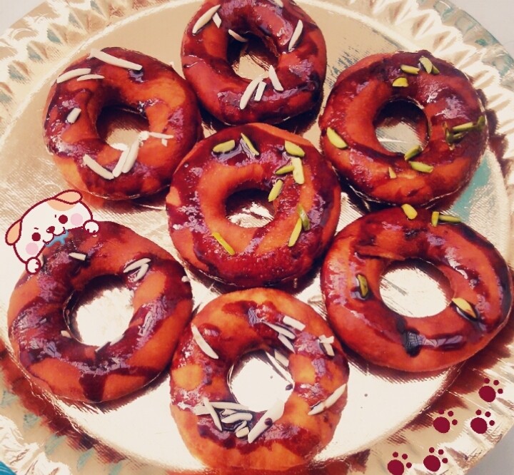 عکس دونات با خمیر جادویی