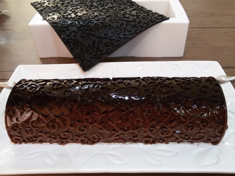 عکس دسر قهوه و شکلات در قالب تکسچر