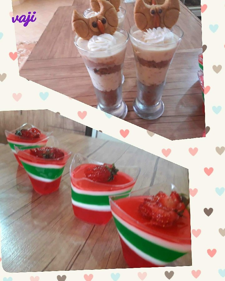 عکس دسر موز ، ژله بستنی