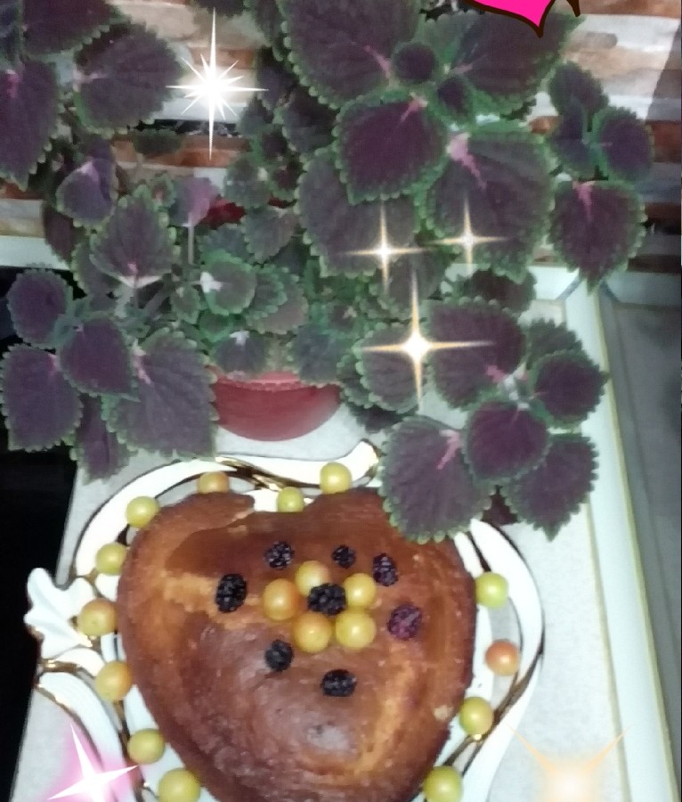 کیک موزی قلب 