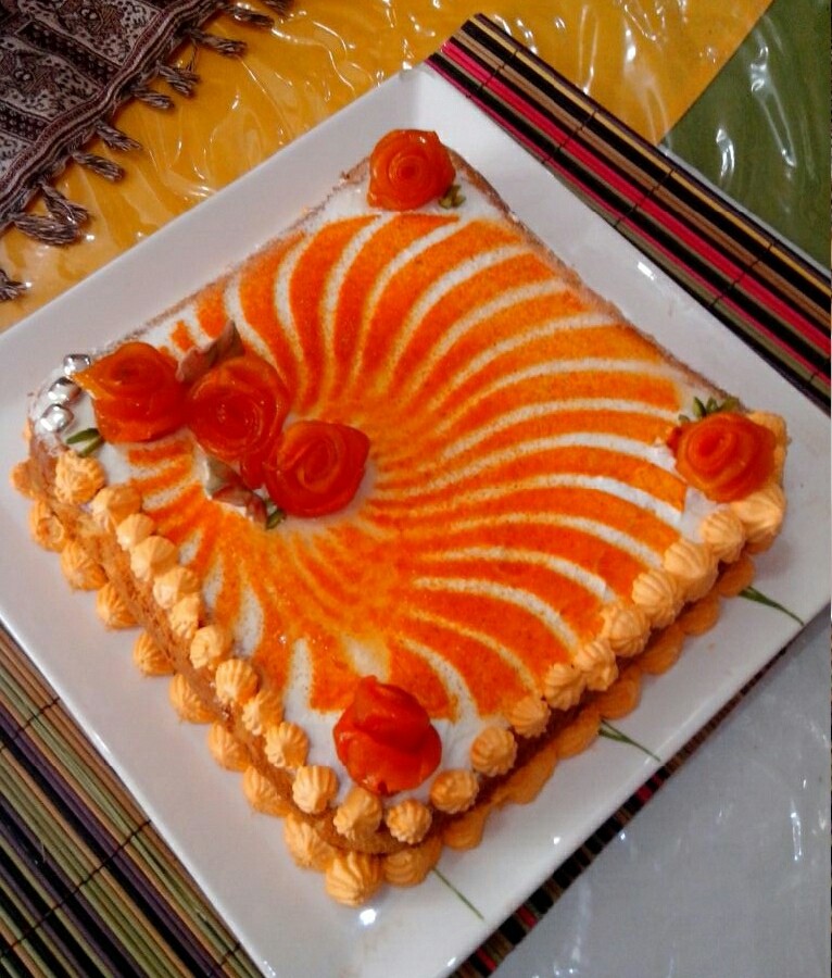 عکس کیک پرتقال 