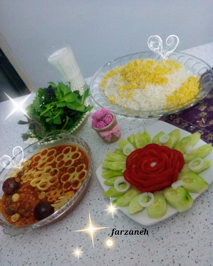 عکس شام دیشب من قیمه