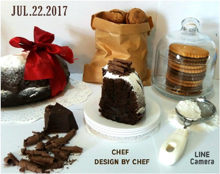 عکس کیک موزی دابل شکلاتی