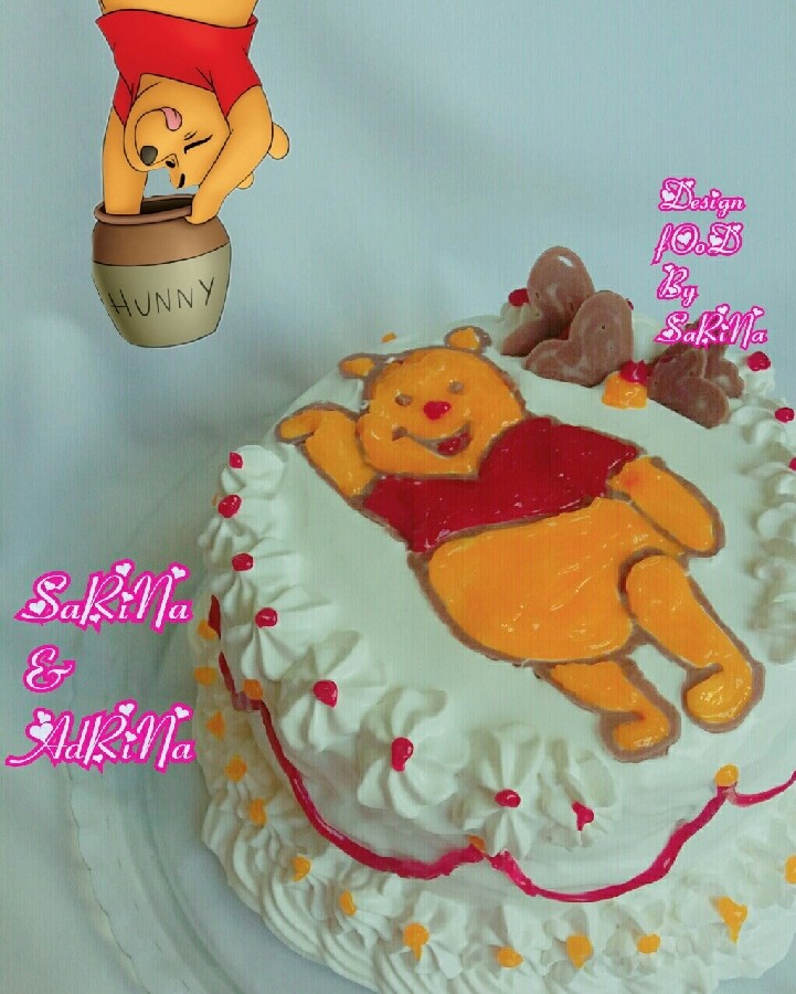 عکس کیک روز دختر من برای دخترای گلم
