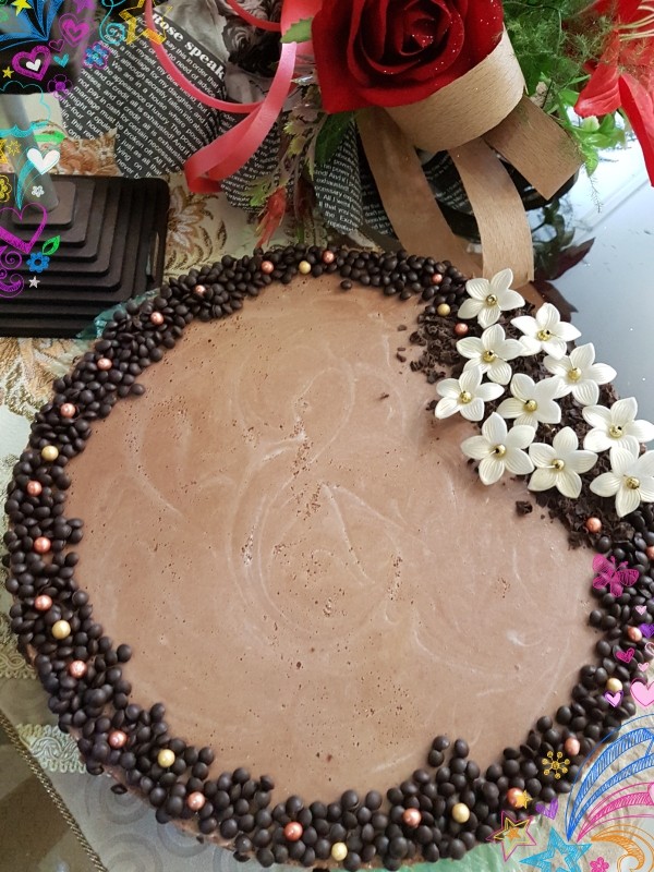عکس کیک شارلوت با موس شکلاتی