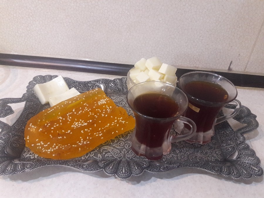 عکس #ژله-نون بربری-قند-چای-پنیر