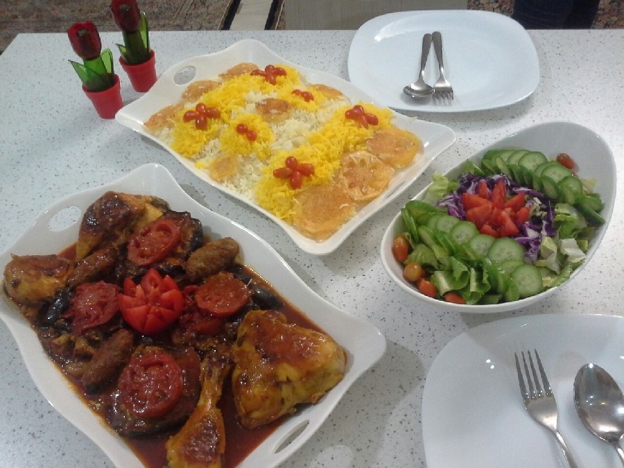 عکس مرغ و پلو