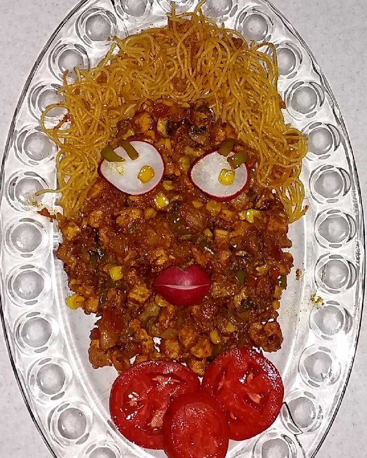 عکس خوراک جغول بقول