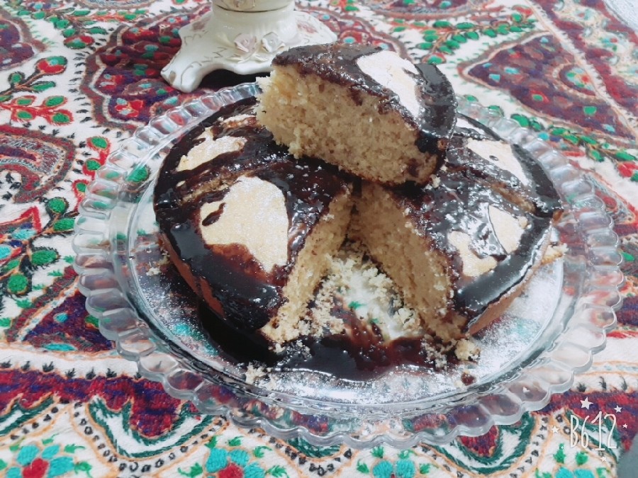 عکس کیک نسکافه ای