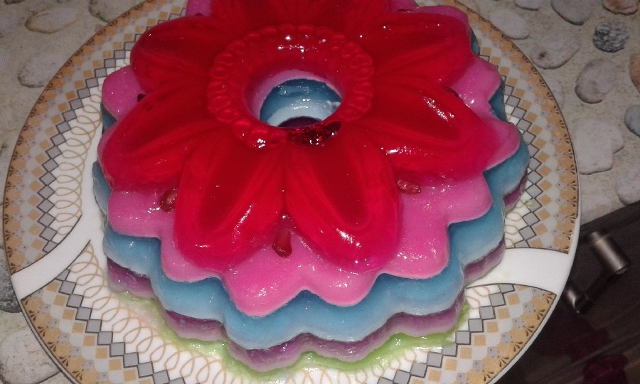 عکس ژله رنگین کمان