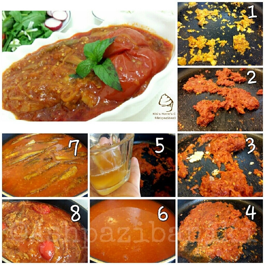 عکس مراحل تصویری و رسپی خورشت غوره بادمجان.چرا کارام لایک نمیخوره...