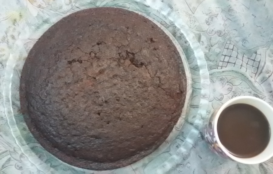 کیک شکلاتی بدون تزئین