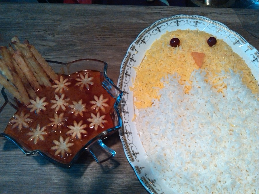 عکس برنج و خورشت قیمه 