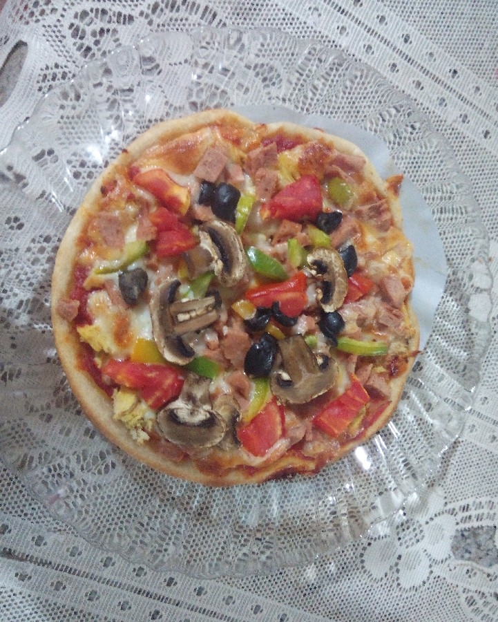 اینم از پیتزا خودم پز