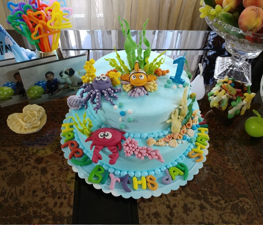 عکس کیک تولد یک سالگی پسرم
امیدوارم از کارم خوشتون بیاد