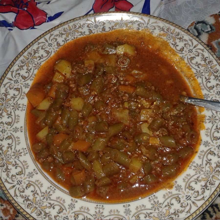 عکس خوراک لوبیاسبز