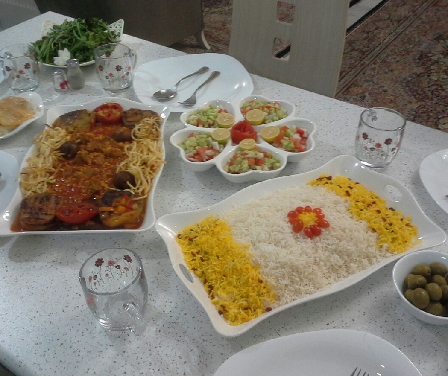 عکس قیمه بادنجون
