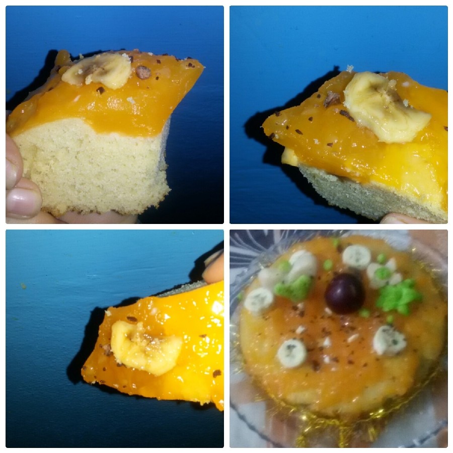 عکس کیک با روکش کرم ژله  پرتقال