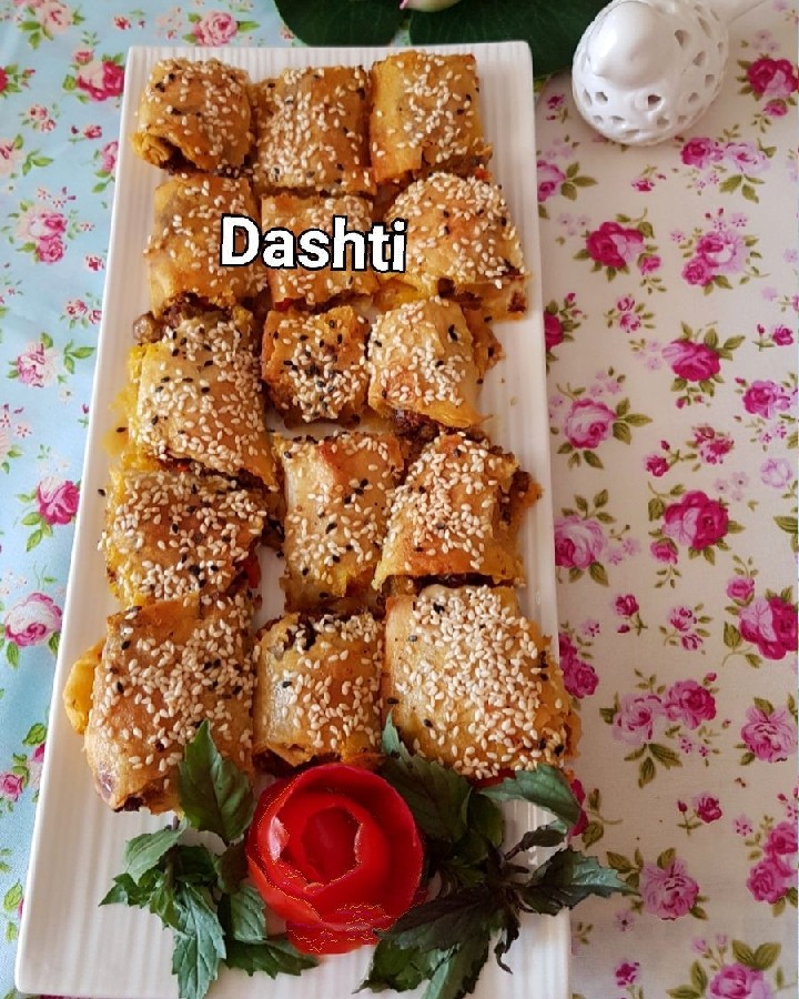 عکس بورک گوشت وبادمجون