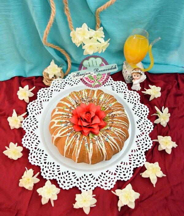 عکس کیک ژله پرتقال 