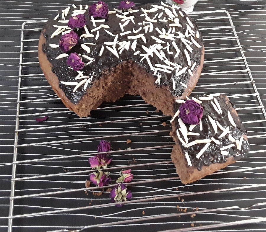 عکس کیک قهوه و کاکائو