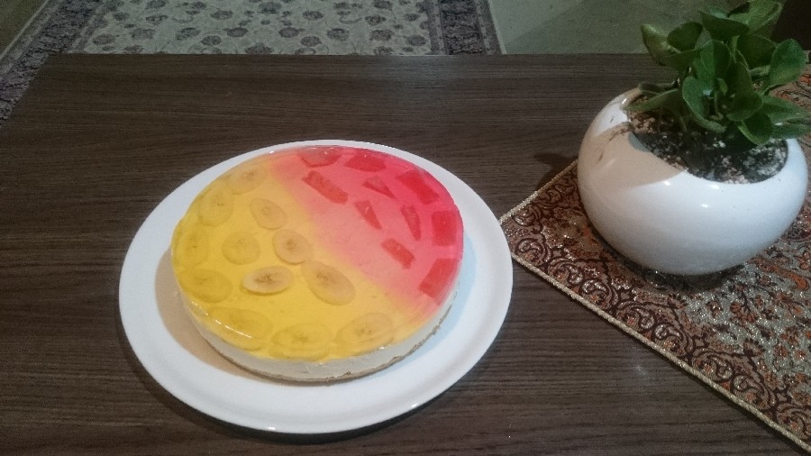 چیز کیک هندوانه و موز