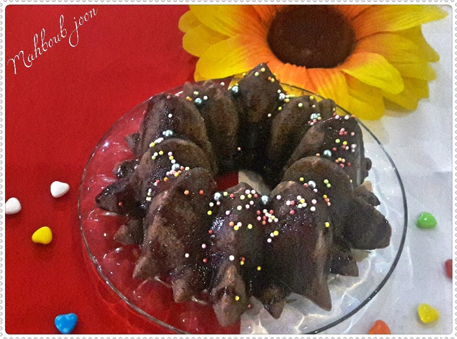 عکس کیک شکلاتی دارچینی