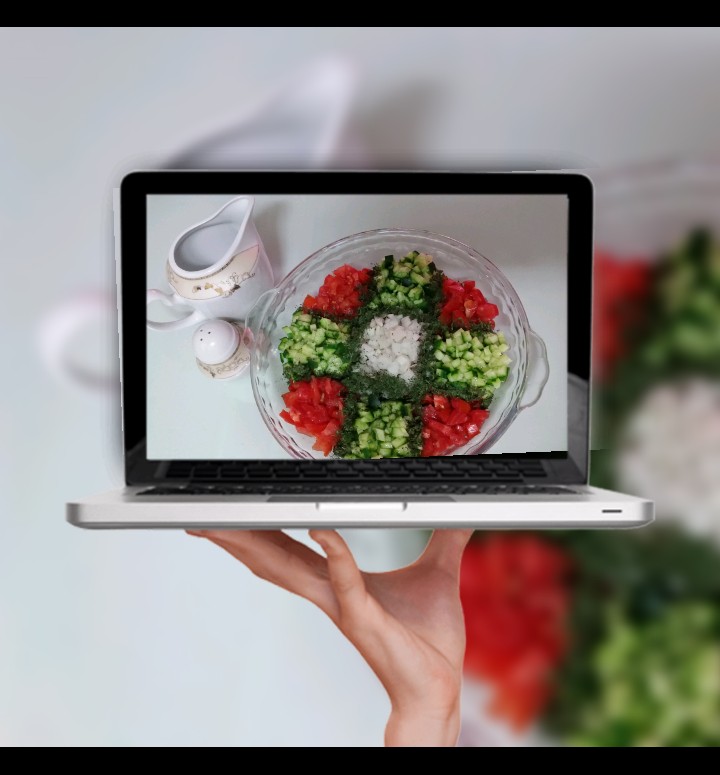 عکس سالاد شیرازی❤