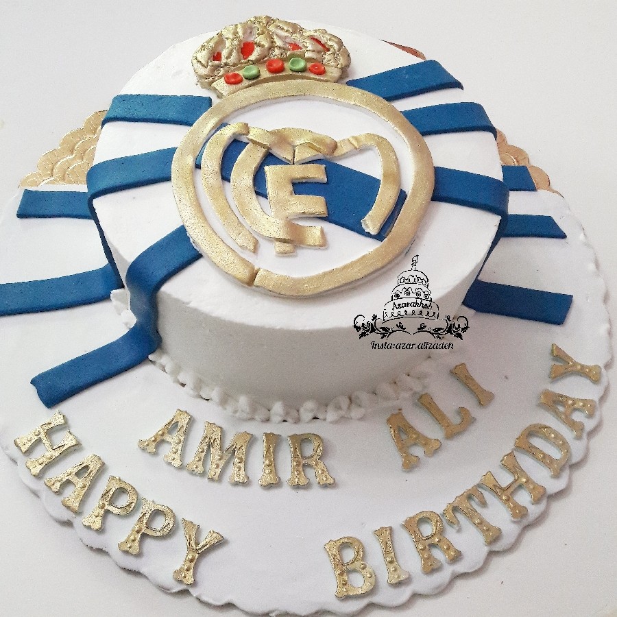 عکس کیک با تم رئال مادرید
