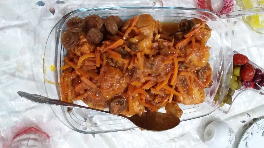 عکس خورشت هویج وآلو