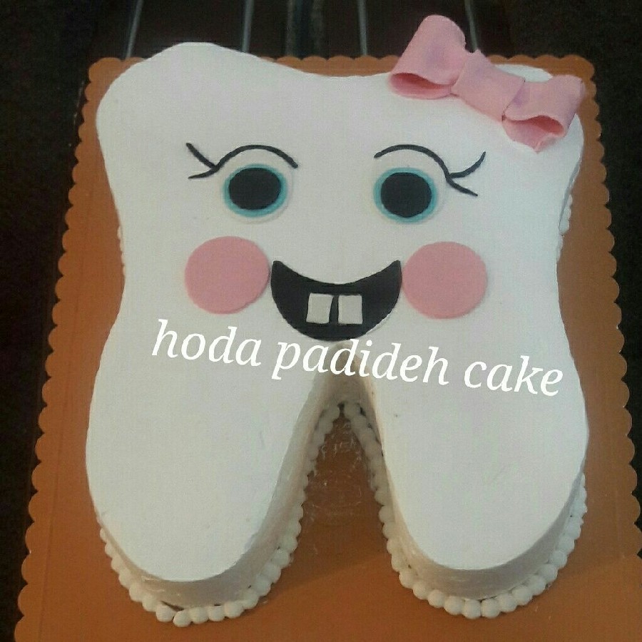 عکس کیک دندونی دخترونه